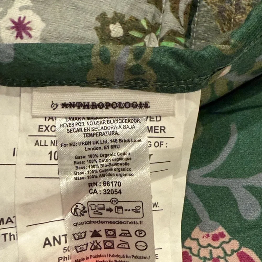 Anthropologie The Printed Textured Cotton Quilt Collection Size Queen